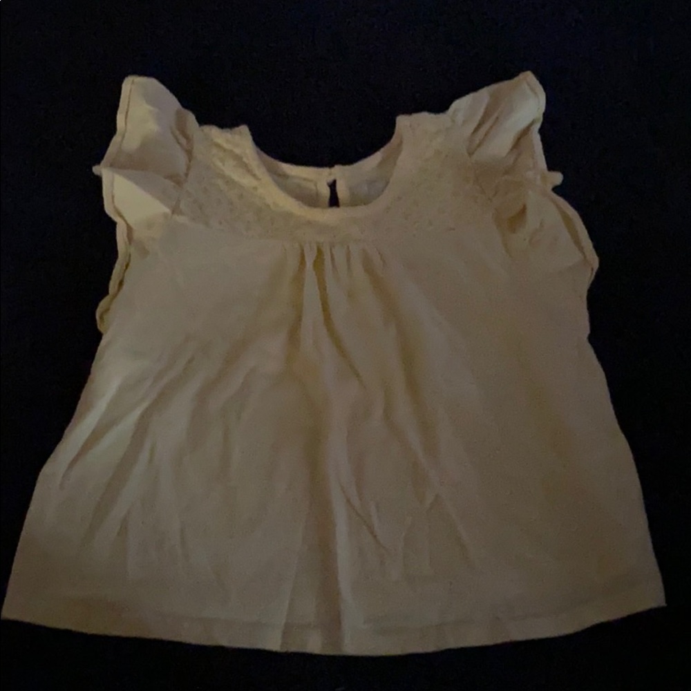 Yellow Children’s Place ruffled sleeve shirt
